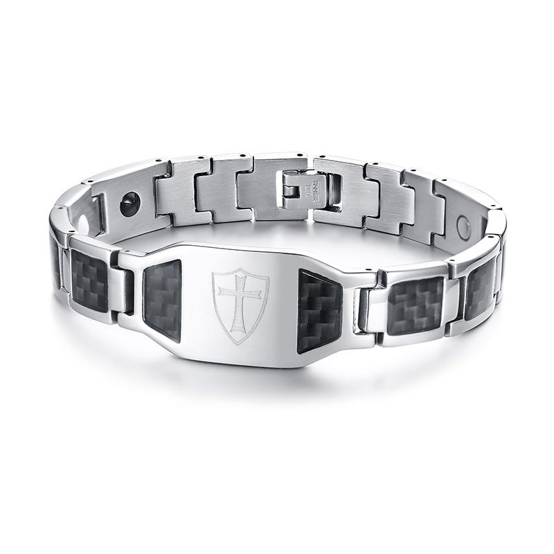 Cross Magnetic Bracelet Homme Black Carbon Fibre Luxury Stainless Steel Bracelet 12mm Health Energy Magnetic Bracelet Benefits
Cross Magnetic Bracelet Homme Black Carbon Fibre Luxury Stainless Steel Bracelet 12mm Health Energy Magnetic Bracelet Benefits