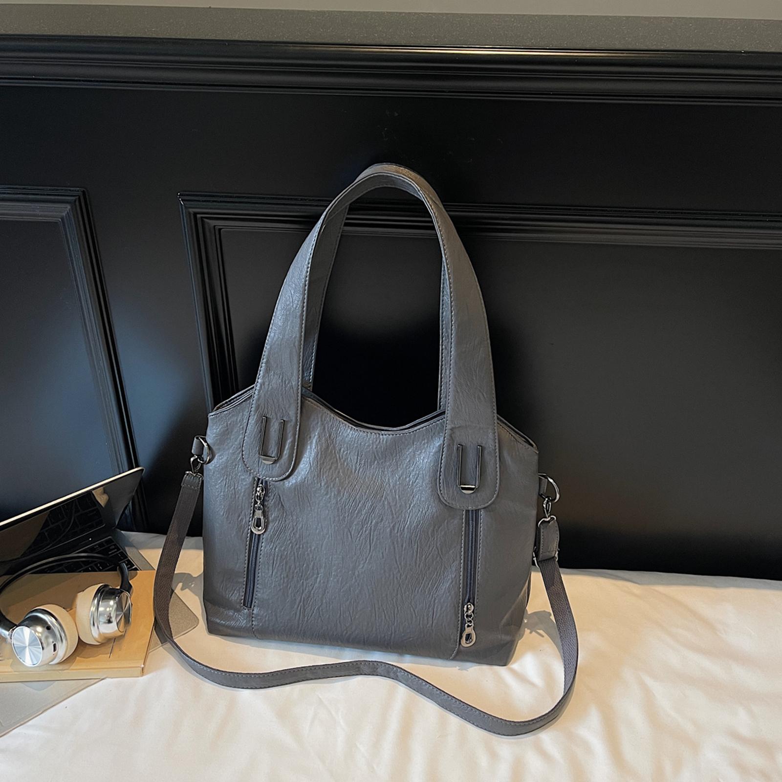 PU Leather Tote Bag with Zipper Closure Messenger Bag Vintage Handbags for Women Work Shopping Travel сірий
PU Leather Tote Bag with Zipper Closure Messenger Bag Vintage Handbags for Women Work Shopping Travel сірий