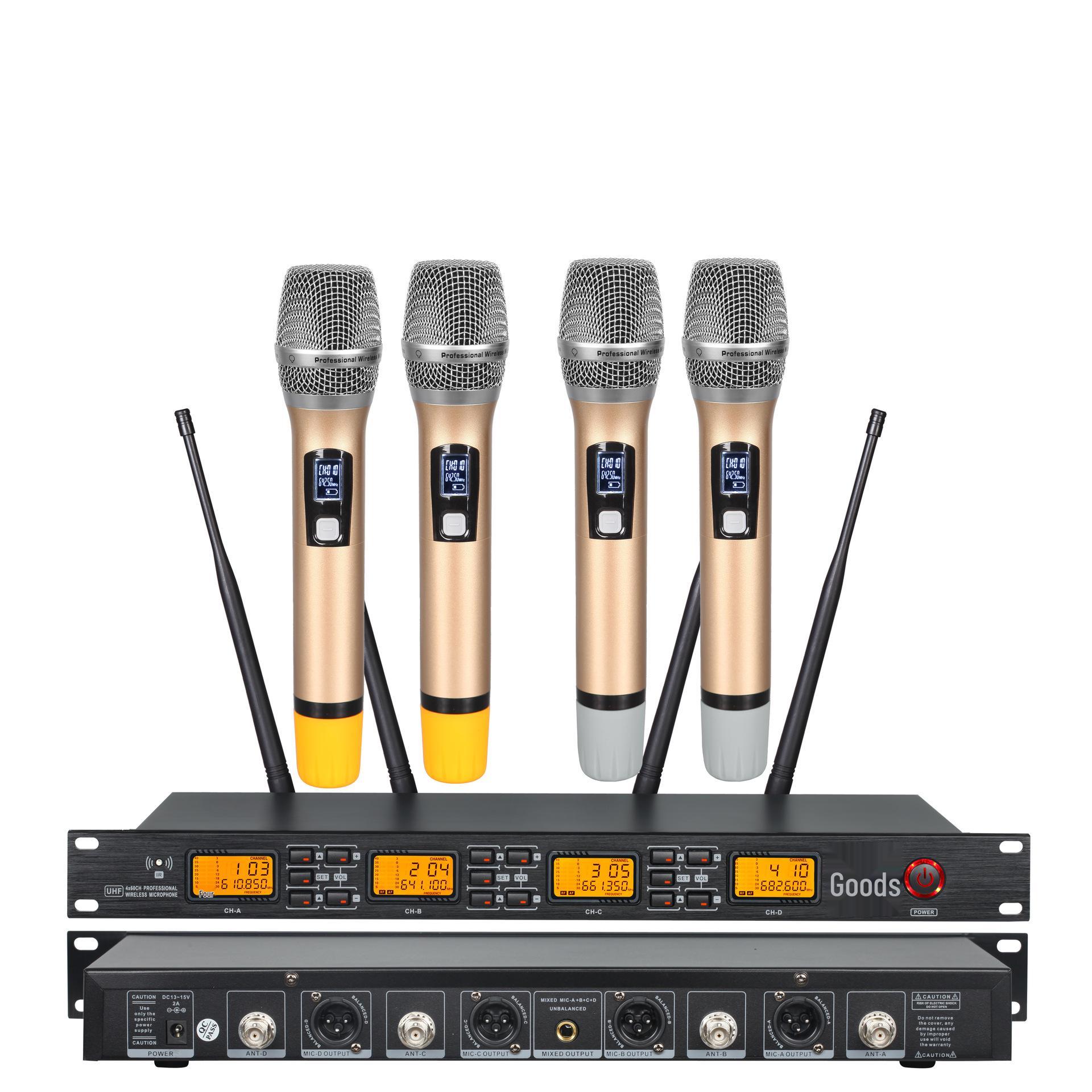 One-to-Four Wireless Handheld Microphone System - In Stock UK Power
One-to-Four Wireless Handheld Microphone System - In Stock UK Power
