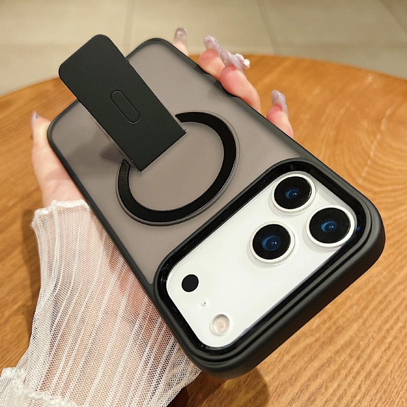 New For Magsafe Magnetic Wireless Charging Fold Holder Ring Translucent Matte Phone Case For iPhone 17 Pro Max Bumper Back Cover iPhone Air
New For Magsafe Magnetic Wireless Charging Fold Holder Ring Translucent Matte Phone Case For iPhone 17 Pro Max Bumper Back Cover iPhone Air
