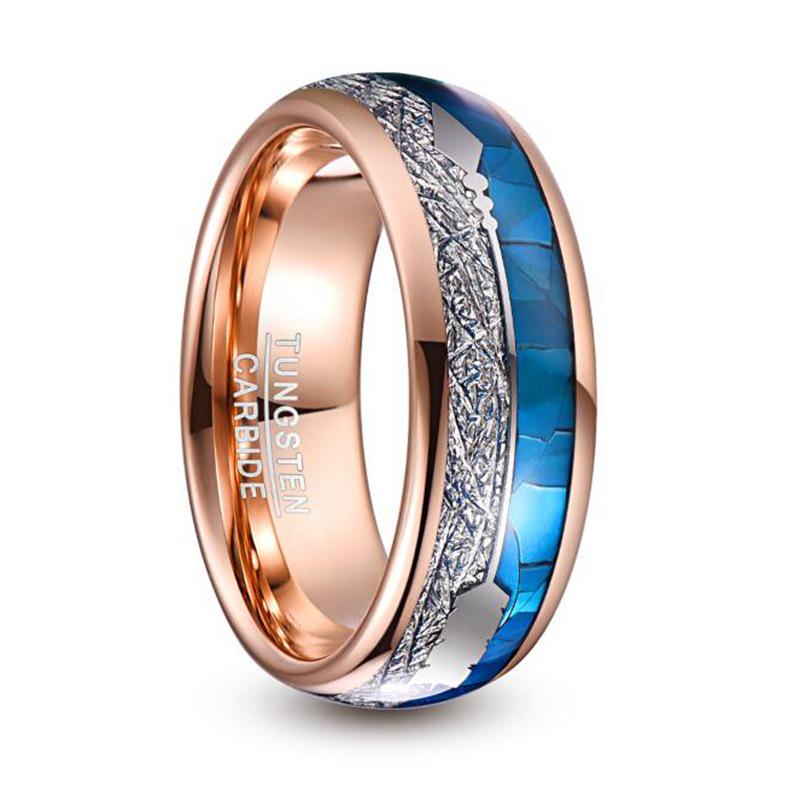 8mm Electroplated Rose Gold & Blue Shell Men s Tungsten Ring - US Size Available Size 11 как
8mm Electroplated Rose Gold & Blue Shell Men s Tungsten Ring - US Size Available Size 11 как
