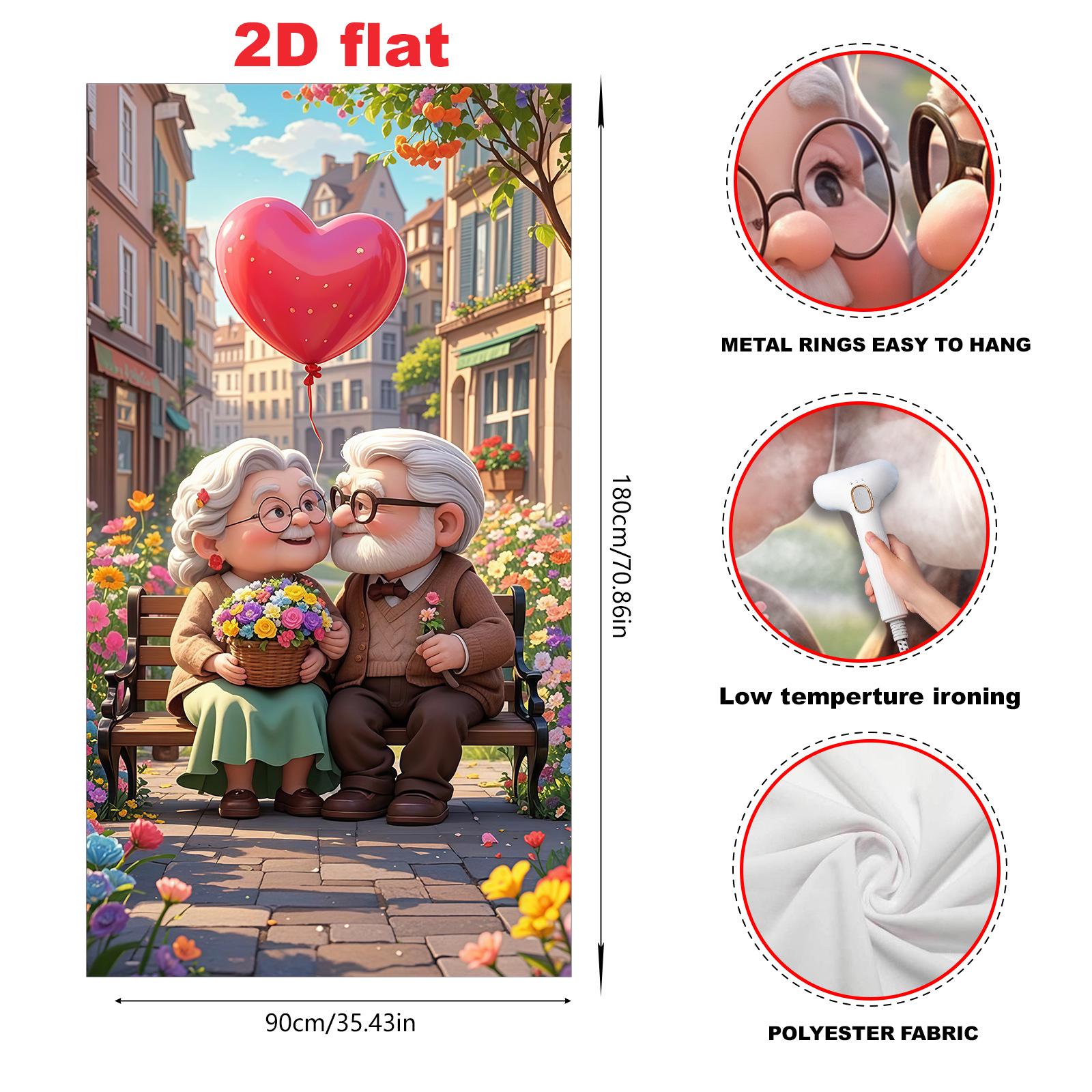 Cartoon Cute Old Couple Door Curtain - Wedding & Valentine s Day Gift, Home Decoration, Commemorative for Friends 90x180 CM
Cartoon Cute Old Couple Door Curtain - Wedding & Valentine s Day Gift, Home Decoration, Commemorative for Friends 90x180 CM