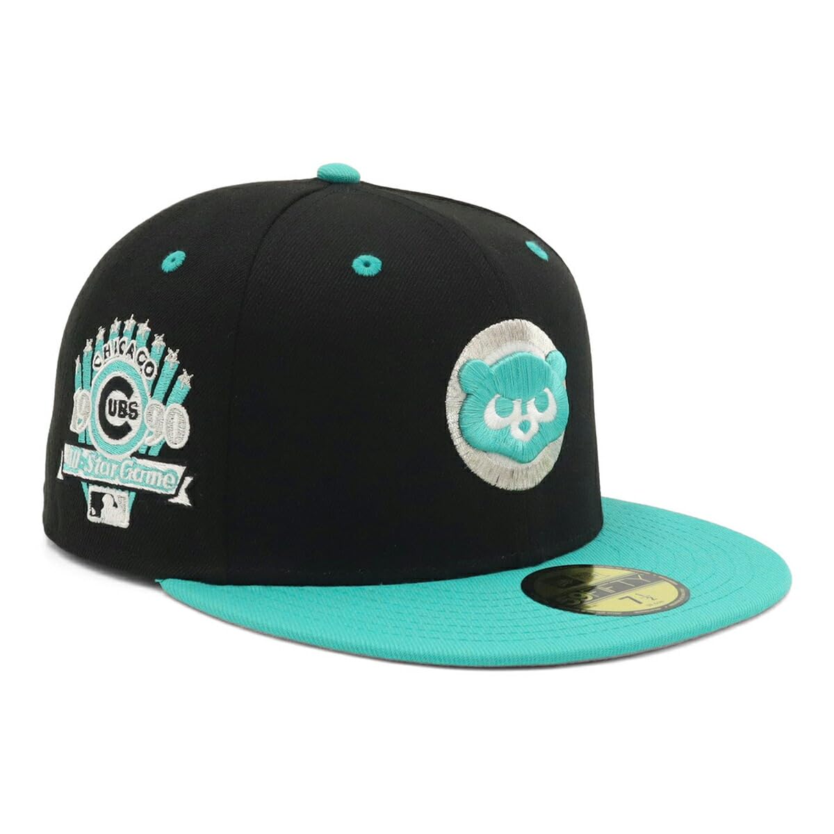 New Era 59FIFTY Cap MLB Chicago 7 Side Under ONSPOTZ and 5950 Side Straight Flat UV Protection (14562012, NER35C0391), Cubs, Black/Teal, Patch, 2-Tone
New Era 59FIFTY Cap MLB Chicago 7 Side Under ONSPOTZ and 5950 Side Straight Flat UV Protection (14562012, NER35C0391), Cubs, Black/Teal, Patch, 2-Tone