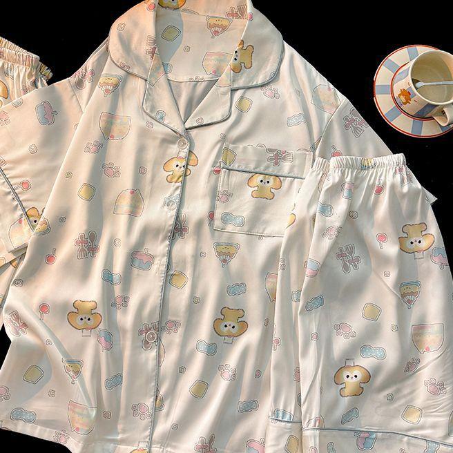 Summer new chef cake pajamas women s cardigan short-sleeved shorts two-piece set soft cute loungewear can go out S
Summer new chef cake pajamas women s cardigan short-sleeved shorts two-piece set soft cute loungewear can go out S
