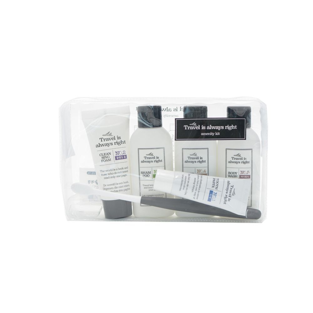 2080 Daily Care Travel Set No. 2 (Foam 30g, Body Wash 50g, Shampoo 50ml, Rinse 50ml, Toothbrush 1ea)
2080 Daily Care Travel Set No. 2 (Foam 30g, Body Wash 50g, Shampoo 50ml, Rinse 50ml, Toothbrush 1ea)
