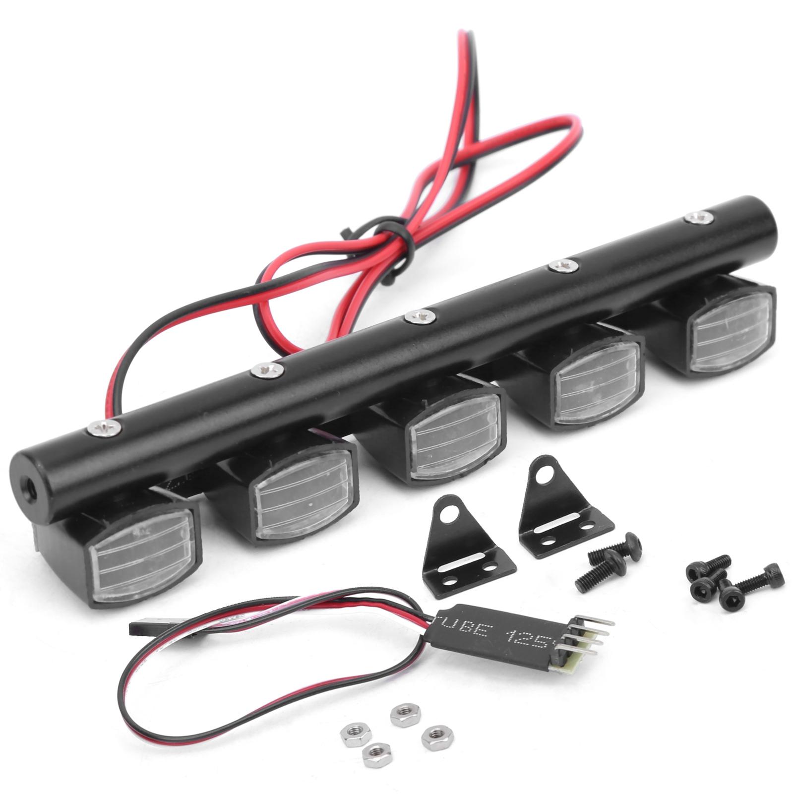 Universal Type 5LED Square Roof Light with 3 Channel Control Switch for 110 RC Car
Universal Type 5LED Square Roof Light with 3 Channel Control Switch for 110 RC Car