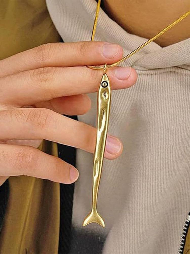 Dainty Ocean-Inspired Chain Jewelry Lightweight Stainless Steel Minimalist Waterproof Sardine Fish Pendant Necklace
Dainty Ocean-Inspired Chain Jewelry Lightweight Stainless Steel Minimalist Waterproof Sardine Fish Pendant Necklace