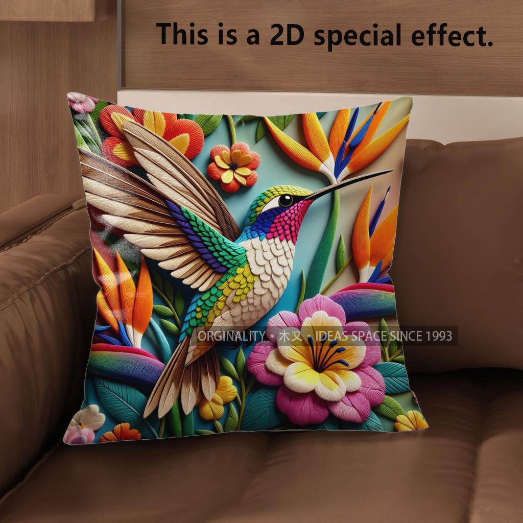 2D Bohemian Hummingbird Floral Throw Pillow Covers Pattern Cushion Cover Suitable For Sofa Bedroom Car Pillow Cover 40x40cm
2D Bohemian Hummingbird Floral Throw Pillow Covers Pattern Cushion Cover Suitable For Sofa Bedroom Car Pillow Cover 40x40cm