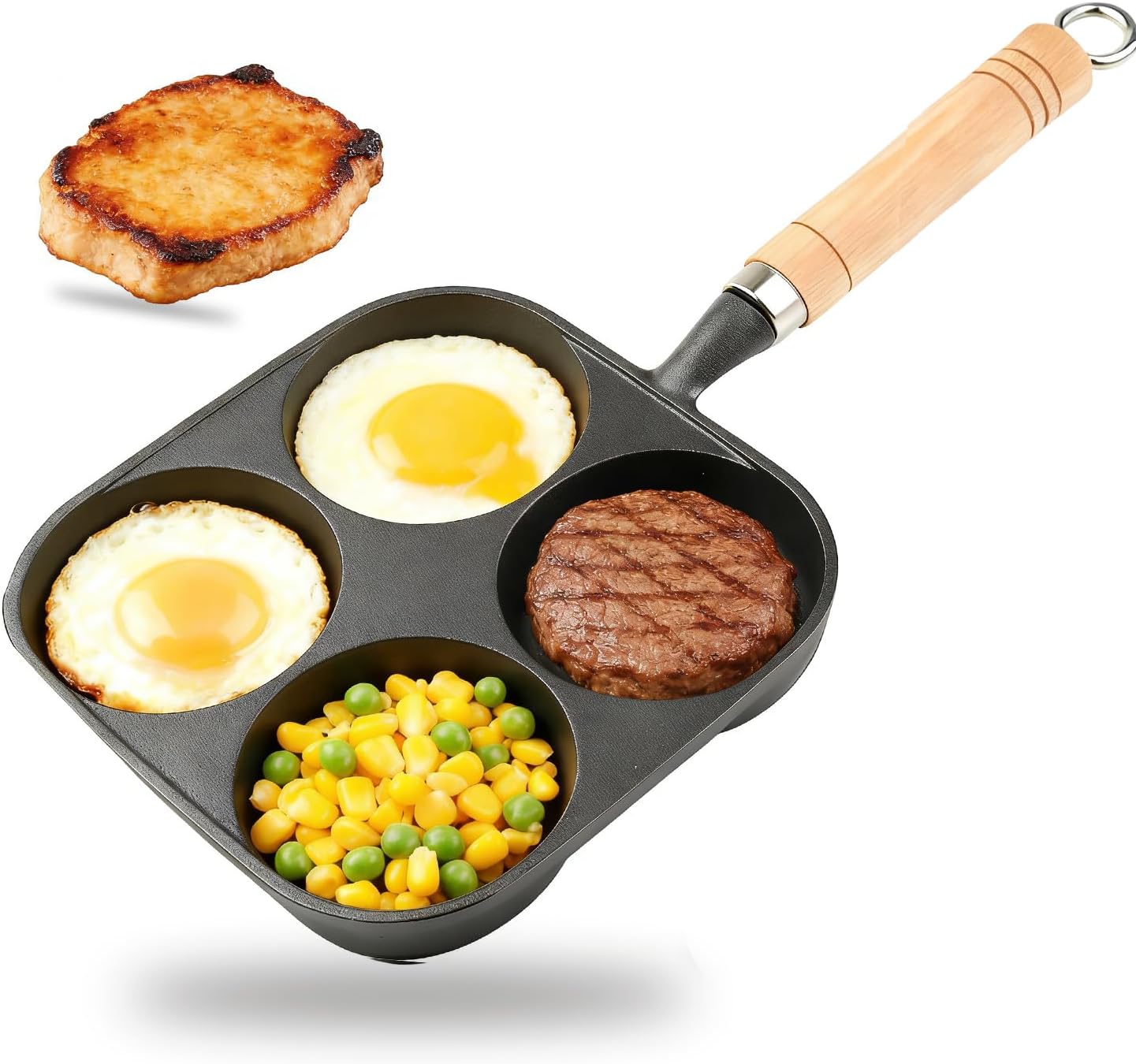 Pan Small 4 Hole, Breakfast Sandwich Maker For Eggs, Pancakes, Burger, Suitable For Gas Stoves And United States
Pan Small 4 Hole, Breakfast Sandwich Maker For Eggs, Pancakes, Burger, Suitable For Gas Stoves And United States