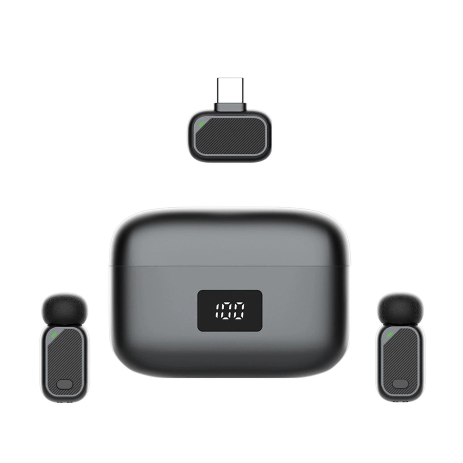 Dual Mini Wireless Lavalier Microphone with Charging Case for Outdoor Streaming and Interviews Type-C
Dual Mini Wireless Lavalier Microphone with Charging Case for Outdoor Streaming and Interviews Type-C