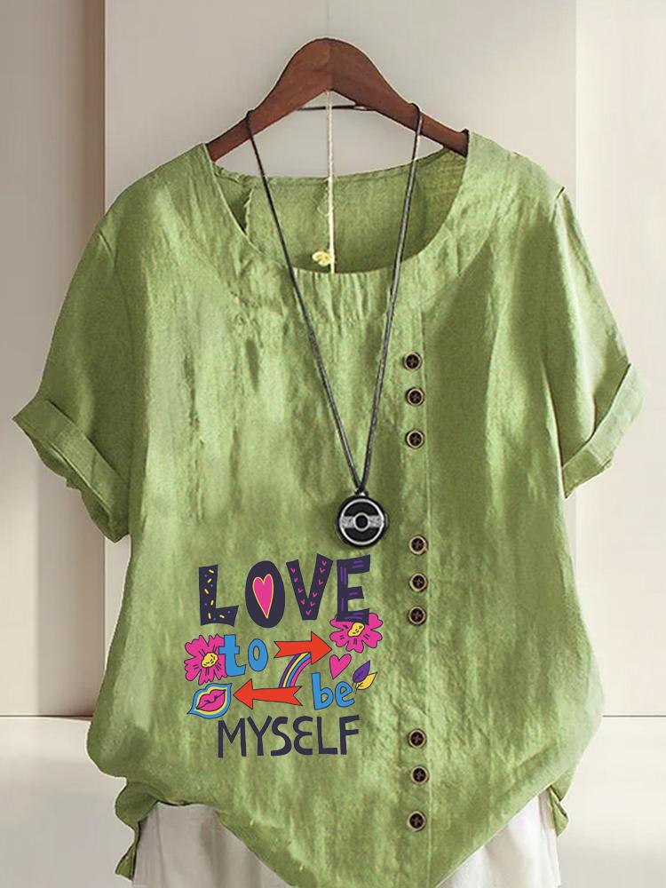 Women s Fashion Love Letter Flowers Print Round Neck Short Sleeve T-shirt Casual Cotton Linen Graphic Shirt Leisure Loose Summer Blouse Tops 5XL
Women s Fashion Love Letter Flowers Print Round Neck Short Sleeve T-shirt Casual Cotton Linen Graphic Shirt Leisure Loose Summer Blouse Tops 5XL