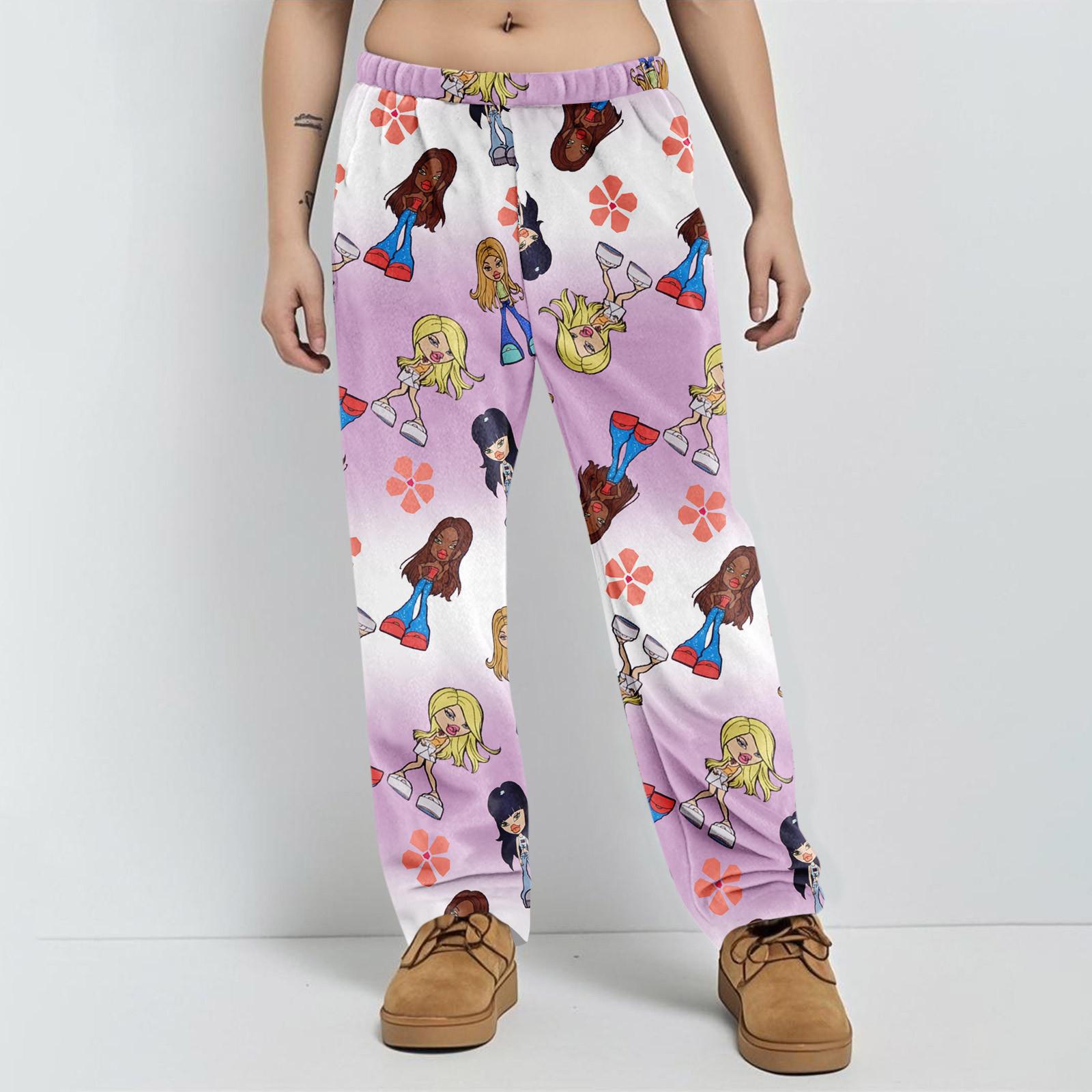 Пижамные штаны в стиле аниме, повседневные брюки с эластичной резинкой на талии, удобные прямые свободные брюки для йоги S белый
Пижамные штаны в стиле аниме, повседневные брюки с эластичной резинкой на талии, удобные прямые свободные брюки для йоги S белый