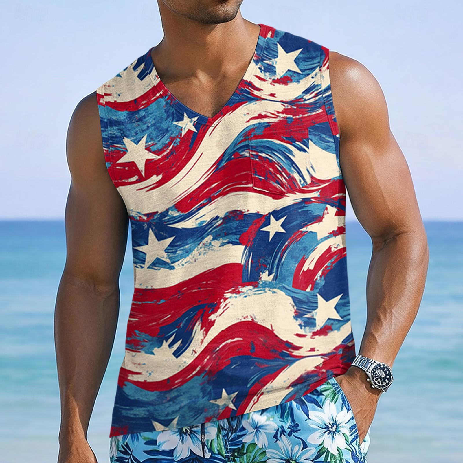 Men’s Sleeveless V Neck Tank Top with Tropical Tree and Flag Print Casual Lightweight Summer Shirt XL винний
Men’s Sleeveless V Neck Tank Top with Tropical Tree and Flag Print Casual Lightweight Summer Shirt XL винний