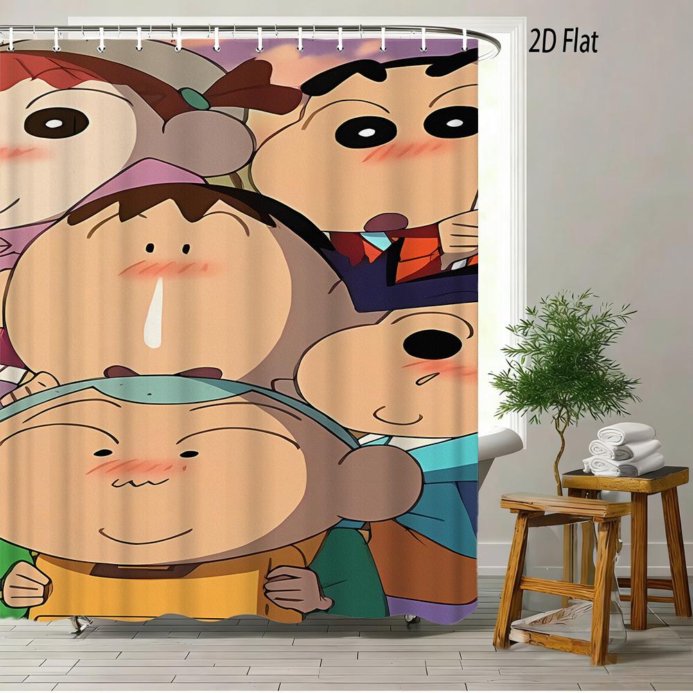 Crayon Shin-Chan In Cardboard Box Scene 2D Print Waterproof Shower Curtain, Minimalist White With Cute Orange Label Bathroom Dec W60H190(CM)-1 Pcs
Crayon Shin-Chan In Cardboard Box Scene 2D Print Waterproof Shower Curtain, Minimalist White With Cute Orange Label Bathroom Dec W60H190(CM)-1 Pcs
