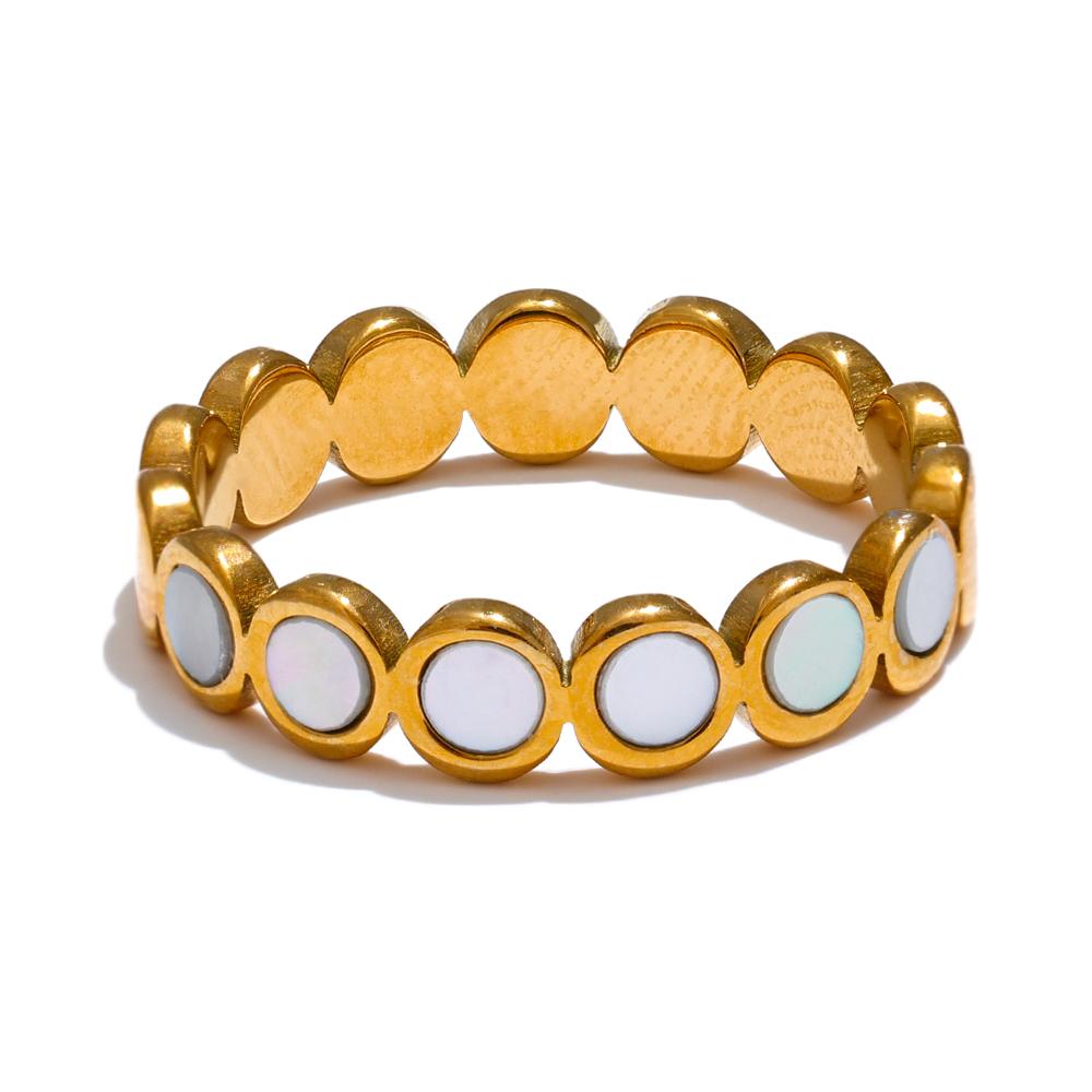 Yhpup Natural Shell Round High Quality Finger Ring 316L Stainless Steel Cast Charm Stylish Jewelry Accessories 8
Yhpup Natural Shell Round High Quality Finger Ring 316L Stainless Steel Cast Charm Stylish Jewelry Accessories 8