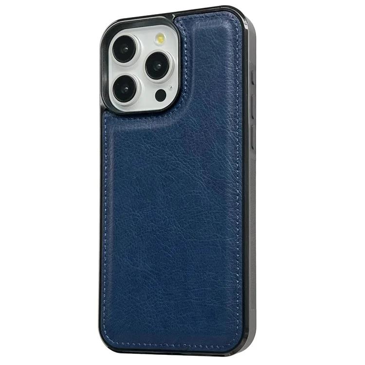 For iPhone 15 Pro Max Case Calf Texture PU Leather Coated TPU Phone Back Cover - Sapphire
For iPhone 15 Pro Max Case Calf Texture PU Leather Coated TPU Phone Back Cover - Sapphire