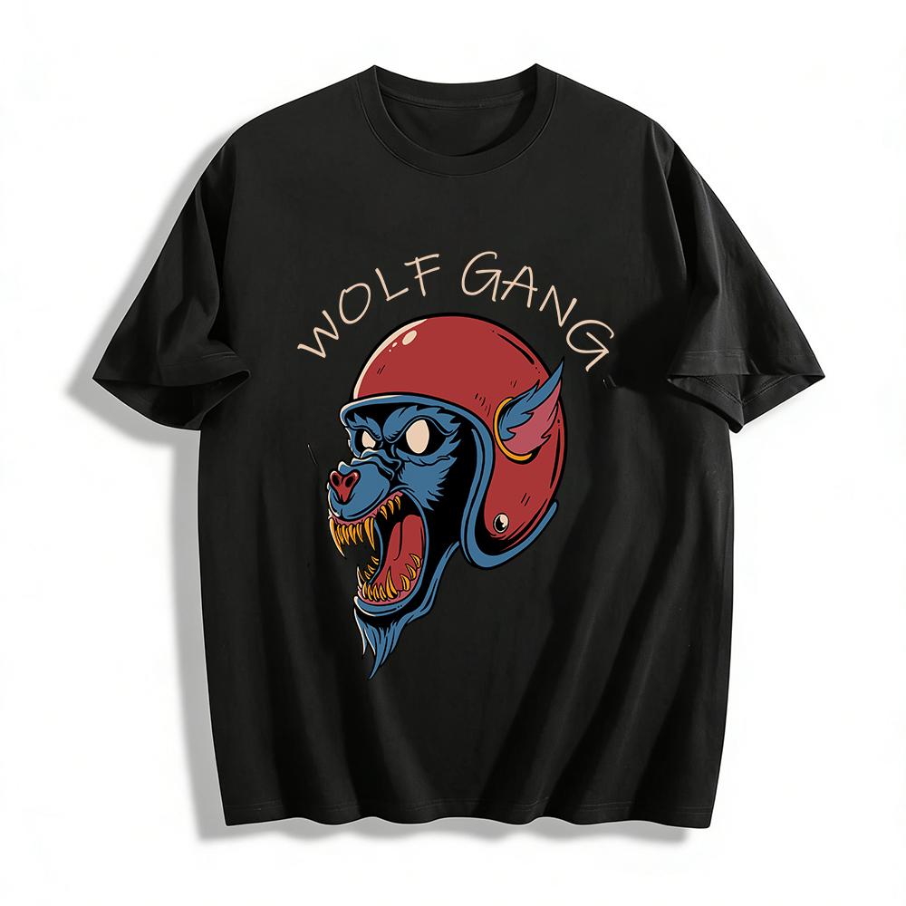 Vintage Motorcycle Wolf Print Trendy American Street Style Casual Top Pure cotton T-shirt XXS
Vintage Motorcycle Wolf Print Trendy American Street Style Casual Top Pure cotton T-shirt XXS