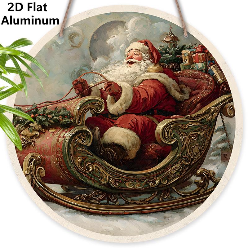 2D Flat Rustic Aluminium Christmas Sign - Navidad Figurine Ornaments with Santa Claus Pattern - Ideal for Front Door, Wall, Porch, Fence Decor 7.87×7.87inch
2D Flat Rustic Aluminium Christmas Sign - Navidad Figurine Ornaments with Santa Claus Pattern - Ideal for Front Door, Wall, Porch, Fence Decor 7.87×7.87inch