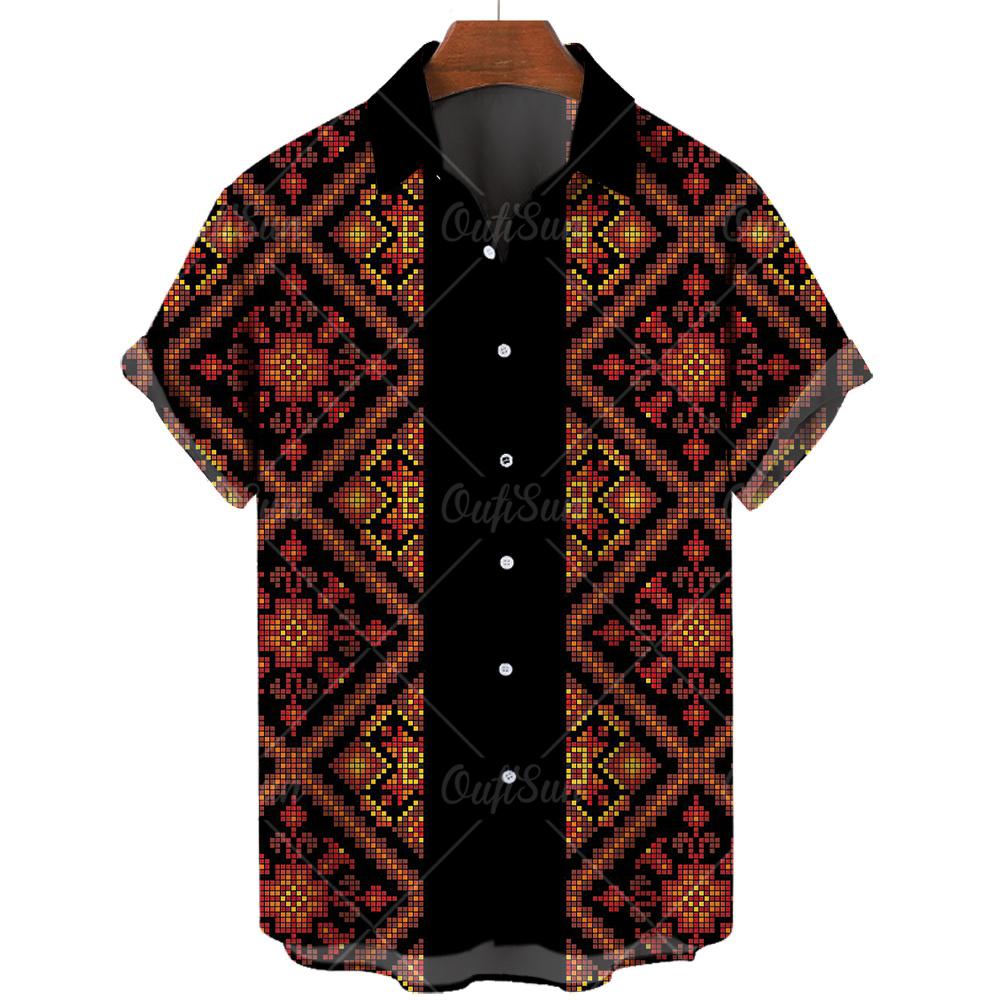 Summer Fashion Hawaiian Beach Casual Shirt 3D Pattern T-shirt Retro Short Sleeve Vacation Outdoor Men s and Women s Shirt S
Summer Fashion Hawaiian Beach Casual Shirt 3D Pattern T-shirt Retro Short Sleeve Vacation Outdoor Men s and Women s Shirt S