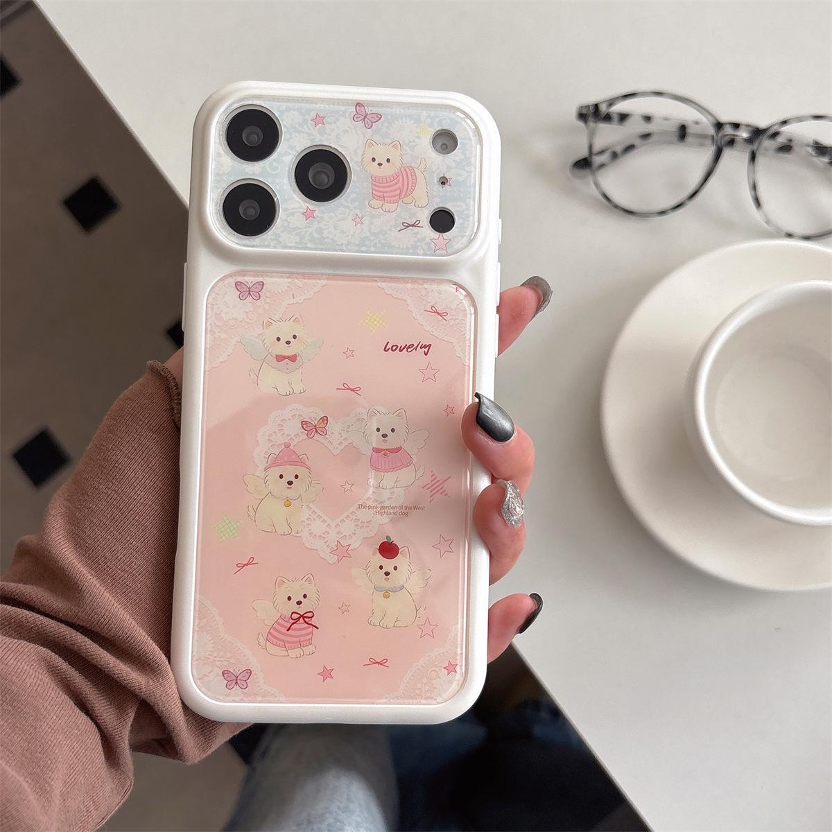 Lace Heart Wings Puppy iPhone 17 Pro Max Cartoon Case, Apple 16/15 Anti-Drop Cover iPhone 15 Pro Max
Lace Heart Wings Puppy iPhone 17 Pro Max Cartoon Case, Apple 16/15 Anti-Drop Cover iPhone 15 Pro Max