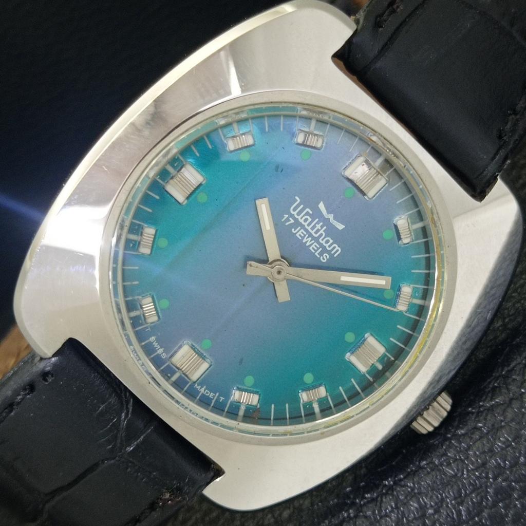WALTHAM HAND-WINDING VINTAGE SWISS MENS BLUE COLOR DIAL WRIST WATCH a701967-1 R207-a701967
WALTHAM HAND-WINDING VINTAGE SWISS MENS BLUE COLOR DIAL WRIST WATCH a701967-1 R207-a701967