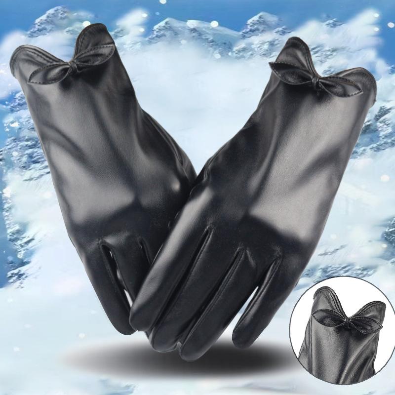 Foreign trade touch screen leather gloves women s autumn and winter Korean version thickened and velvet warm bow outdoor riding and driving one size fits all сірий колір
Foreign trade touch screen leather gloves women s autumn and winter Korean version thickened and velvet warm bow outdoor riding and driving one size fits all сірий колір