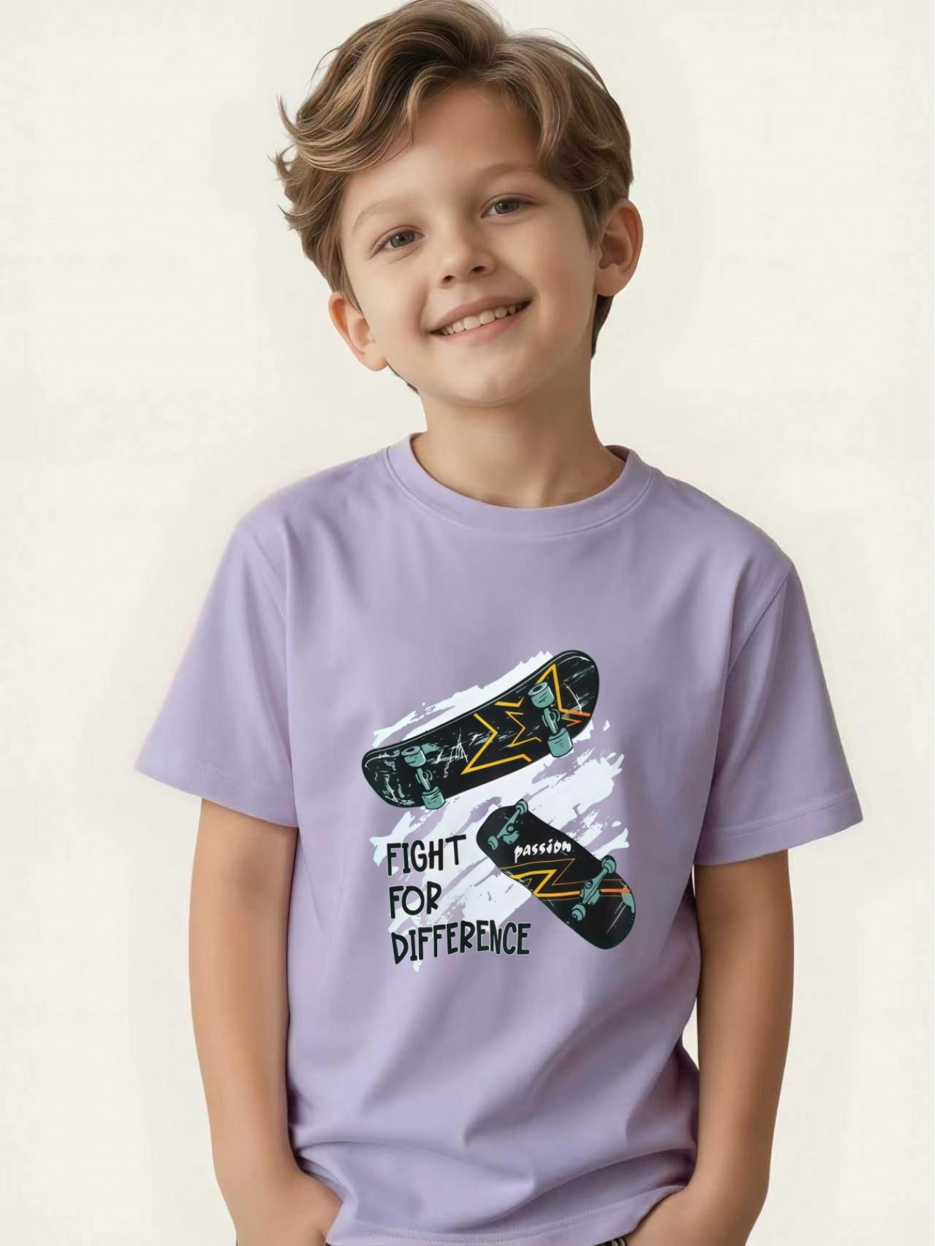 Children s printed short-sleeved T-shirt summer children s personalized top 160
Children s printed short-sleeved T-shirt summer children s personalized top 160