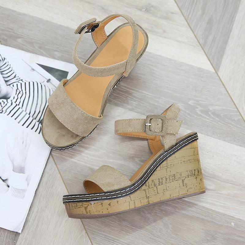 Fashion Aphixta New Sandals Women Mouth Toe Wedges Shoes For Women Line Buckle Platform Summer Wood Grain High Heel Chaussure Femme 9 бежевий
Fashion Aphixta New Sandals Women Mouth Toe Wedges Shoes For Women Line Buckle Platform Summer Wood Grain High Heel Chaussure Femme 9 бежевий