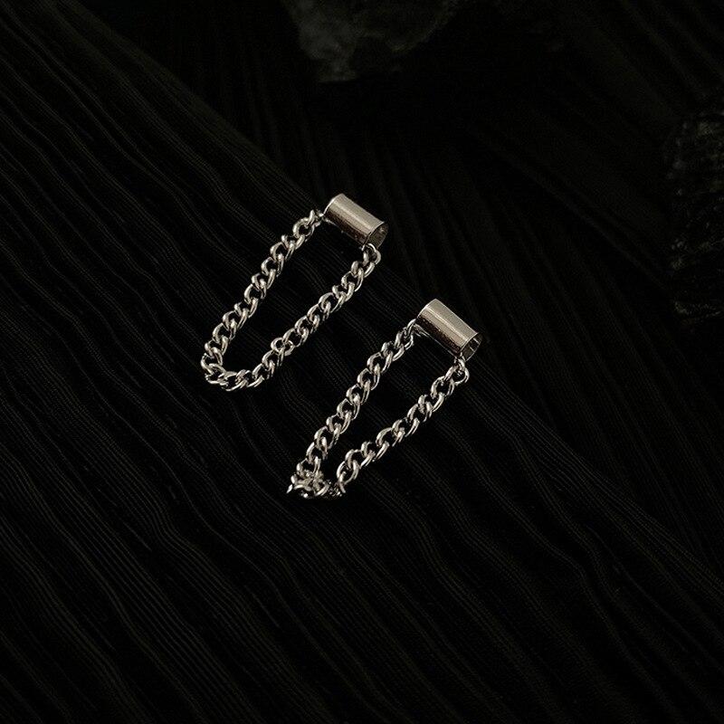 Punk HipHop 925 Sterling Silver Tassel Piercing Stud Earrings For Girls Pendientes Jewelley Eh104
Punk HipHop 925 Sterling Silver Tassel Piercing Stud Earrings For Girls Pendientes Jewelley Eh104