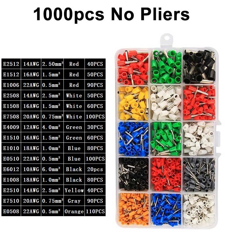 2120 PCS Cord End Copper Electric Wire Crimp Connectors Insulated Cord Pin End Terminals Kit 22AWG-5AWG with Box
2120 PCS Cord End Copper Electric Wire Crimp Connectors Insulated Cord Pin End Terminals Kit 22AWG-5AWG with Box