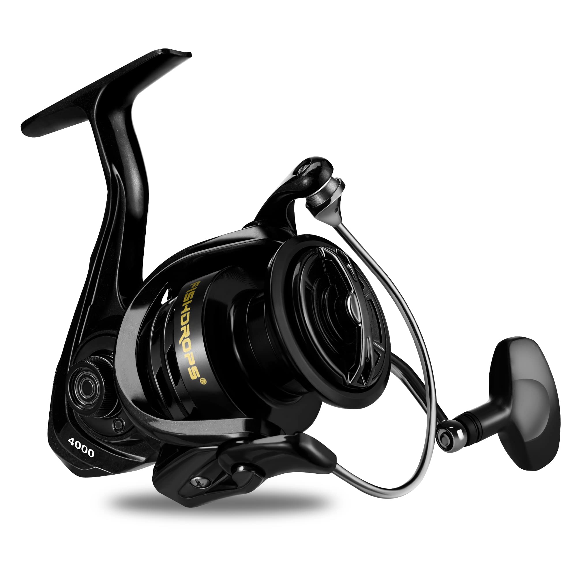 Fishdrops Spinning Fishing Reel Interchangeable Golden Handle Ultralight Spinning Reel High Speed Aluminum Spool for Freshwater 5+1BB Anti-reverse чорний
Fishdrops Spinning Fishing Reel Interchangeable Golden Handle Ultralight Spinning Reel High Speed Aluminum Spool for Freshwater 5+1BB Anti-reverse чорний