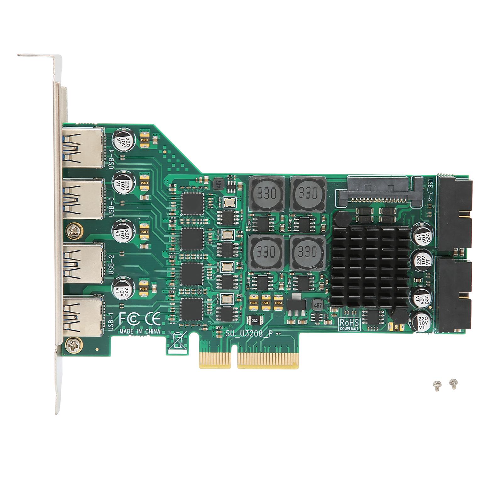 PCIE to USB 3.0 Expansion Card Independent 4 Channels 5Gbps USB3.0 3A Power Supply PCI Express USB
PCIE to USB 3.0 Expansion Card Independent 4 Channels 5Gbps USB3.0 3A Power Supply PCI Express USB