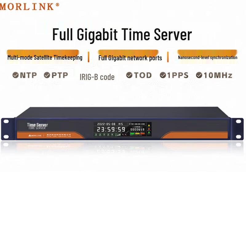 MORLINK Gigabit NTP/PTP Server with Rubidium Atomic Clock
MORLINK Gigabit NTP/PTP Server with Rubidium Atomic Clock