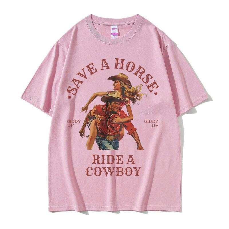 Save A Horse Ride A Cowboy Принт Футболка Чоловіки Жінки Харадзюку Мода Вінтажний Круглий Виріз Футболки Повсякденний 100% Бавовна Оверсайз Футболка 3XL
Save A Horse Ride A Cowboy Принт Футболка Чоловіки Жінки Харадзюку Мода Вінтажний Круглий Виріз Футболки Повсякденний 100% Бавовна Оверсайз Футболка 3XL