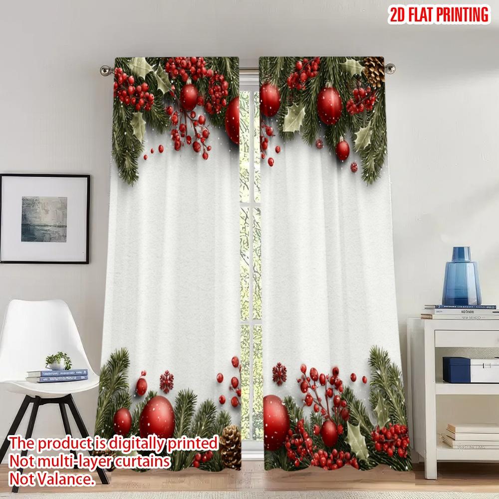 2pcs 2D flat printing Classic Christmas Curtains Christmas Holiday Ornaments Greenery Digital Printed Polyester Drapes Birthday 100*130 HOOK 1pcs
2pcs 2D flat printing Classic Christmas Curtains Christmas Holiday Ornaments Greenery Digital Printed Polyester Drapes Birthday 100*130 HOOK 1pcs