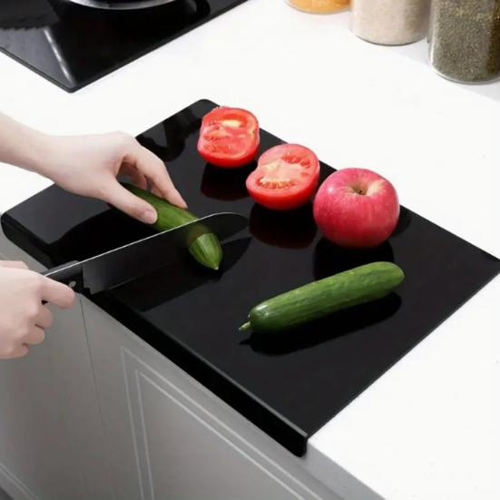 Acrylic Cutting Board with Counter Lip 16x12 Inch Non-Slip Clear Kitchen Chopping Boards for Countertop Protector Apartment Essentials 40cm
Acrylic Cutting Board with Counter Lip 16x12 Inch Non-Slip Clear Kitchen Chopping Boards for Countertop Protector Apartment Essentials 40cm