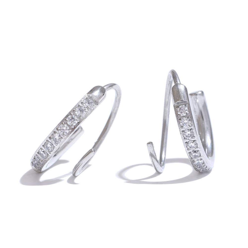 Yhpup Stainless Steel Fashion Tiny Exquisite Cubic Zirconia Twisted Hoop Earrings Waterproof Personality Jewelry for Women New
Yhpup Stainless Steel Fashion Tiny Exquisite Cubic Zirconia Twisted Hoop Earrings Waterproof Personality Jewelry for Women New