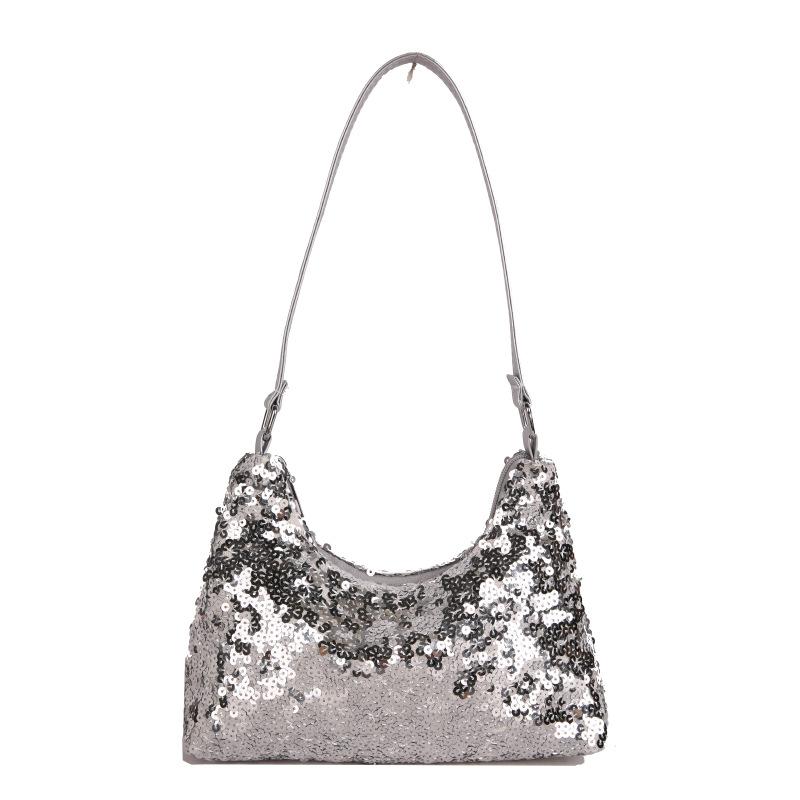 2026 New Luxury Sequin Hobo Bag for Women Sparkling Evening Shoulder Bag Trendy Underarm Purse Clutch Shiny Sequin Handbag срібний
2026 New Luxury Sequin Hobo Bag for Women Sparkling Evening Shoulder Bag Trendy Underarm Purse Clutch Shiny Sequin Handbag срібний
