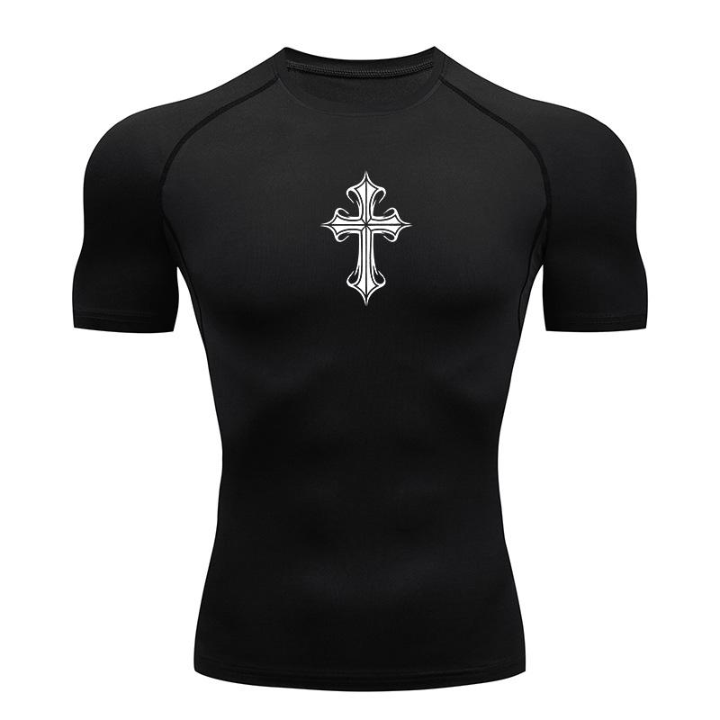 Cross Print Compression Shirts for Men Athletic Quick Dry Tshirt Tees Tops Gym Workout Running Rash Guard Baselayers Undershirts XXXL
Cross Print Compression Shirts for Men Athletic Quick Dry Tshirt Tees Tops Gym Workout Running Rash Guard Baselayers Undershirts XXXL