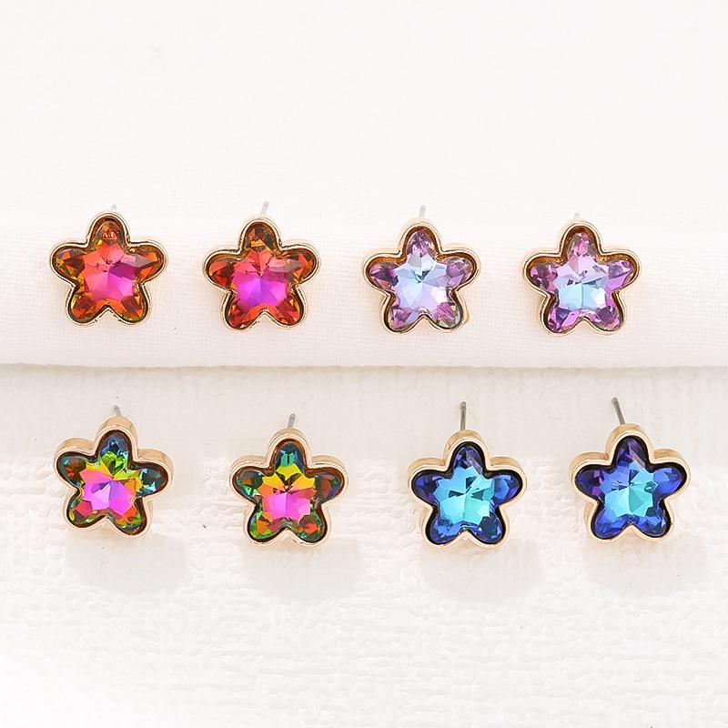 New product gradual change five-star earrings women s fashion personality ins light luxury women s earrings stud earrings
New product gradual change five-star earrings women s fashion personality ins light luxury women s earrings stud earrings