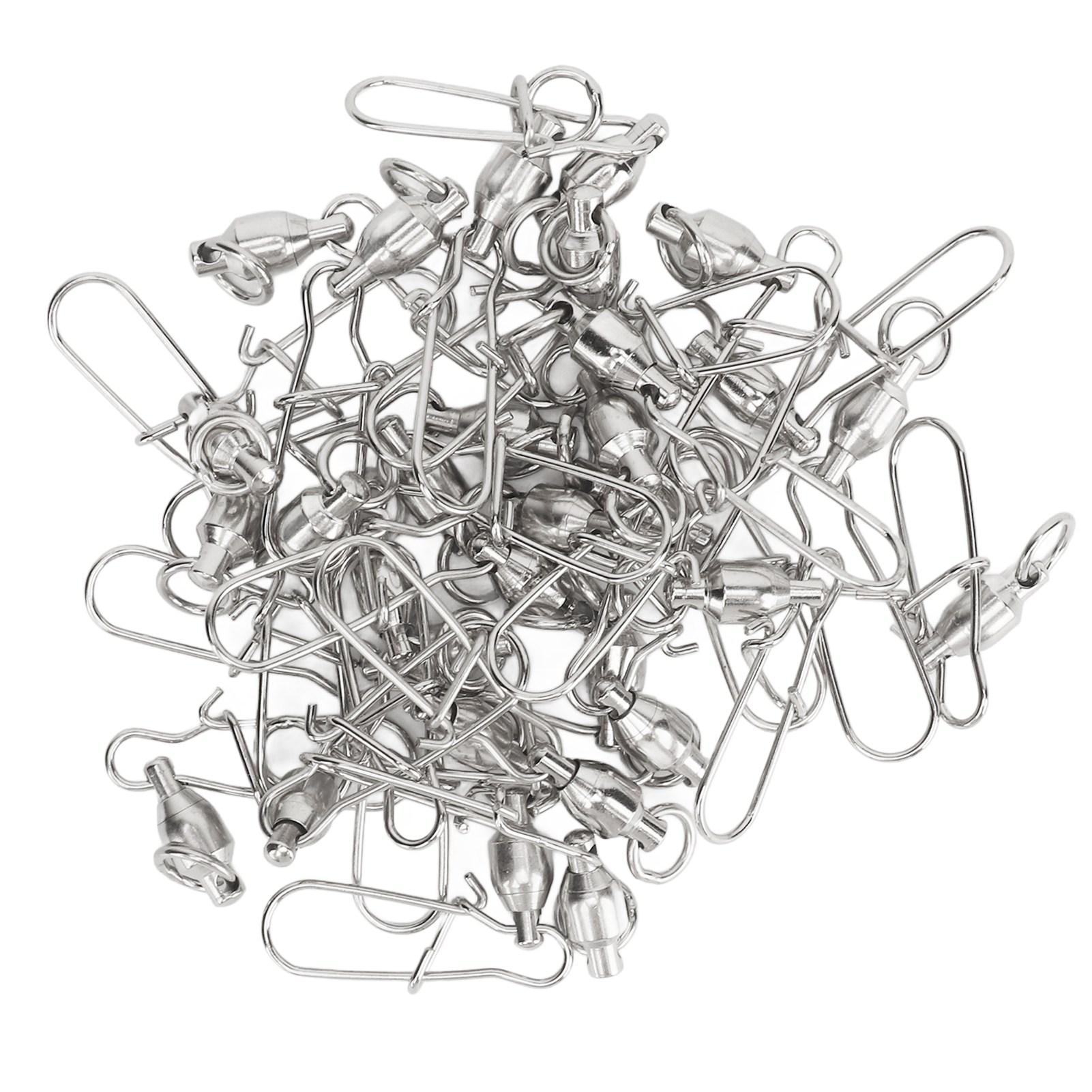 30 шт., вертлюжки для рыбалки, шарикоподшипники из нержавеющей стали, рыболовные вертлюжки с защелкой для пресноводной соленой воды No.5
30 шт., вертлюжки для рыбалки, шарикоподшипники из нержавеющей стали, рыболовные вертлюжки с защелкой для пресноводной соленой воды No.5