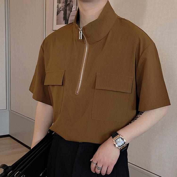 Trendy Boys 2023 Summer Half-Zip Short Sleeve Turtleneck Casual Shirt XXL кавовий
Trendy Boys 2023 Summer Half-Zip Short Sleeve Turtleneck Casual Shirt XXL кавовий