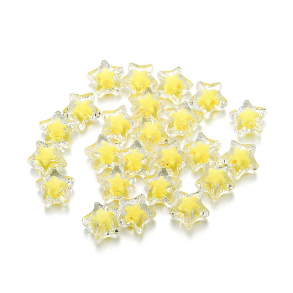 20Pcs/Lot Transparent Five-pointed Star Shape Acrylic Charm Spacer Loose Beads for Jewelry Making DIY Bracelet Accessories S жовтий
20Pcs/Lot Transparent Five-pointed Star Shape Acrylic Charm Spacer Loose Beads for Jewelry Making DIY Bracelet Accessories S жовтий