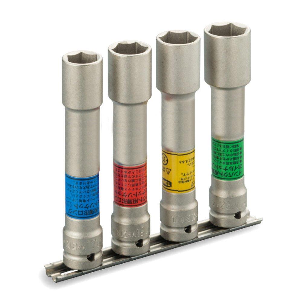 TONE Thin long foil nut socket set for impact HA404LLN Drive angle Contents 4 items (with holder) 12.7mm (1/2 )
TONE Thin long foil nut socket set for impact HA404LLN Drive angle Contents 4 items (with holder) 12.7mm (1/2 )