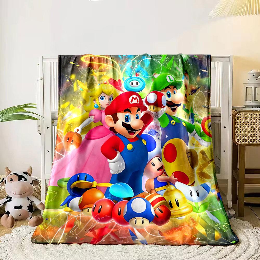 Colorful Mario characters surrounded by power-ups and vibrant energy effects. for all seasons blanket lunch break throw gift 80cm x 120cm
Colorful Mario characters surrounded by power-ups and vibrant energy effects. for all seasons blanket lunch break throw gift 80cm x 120cm