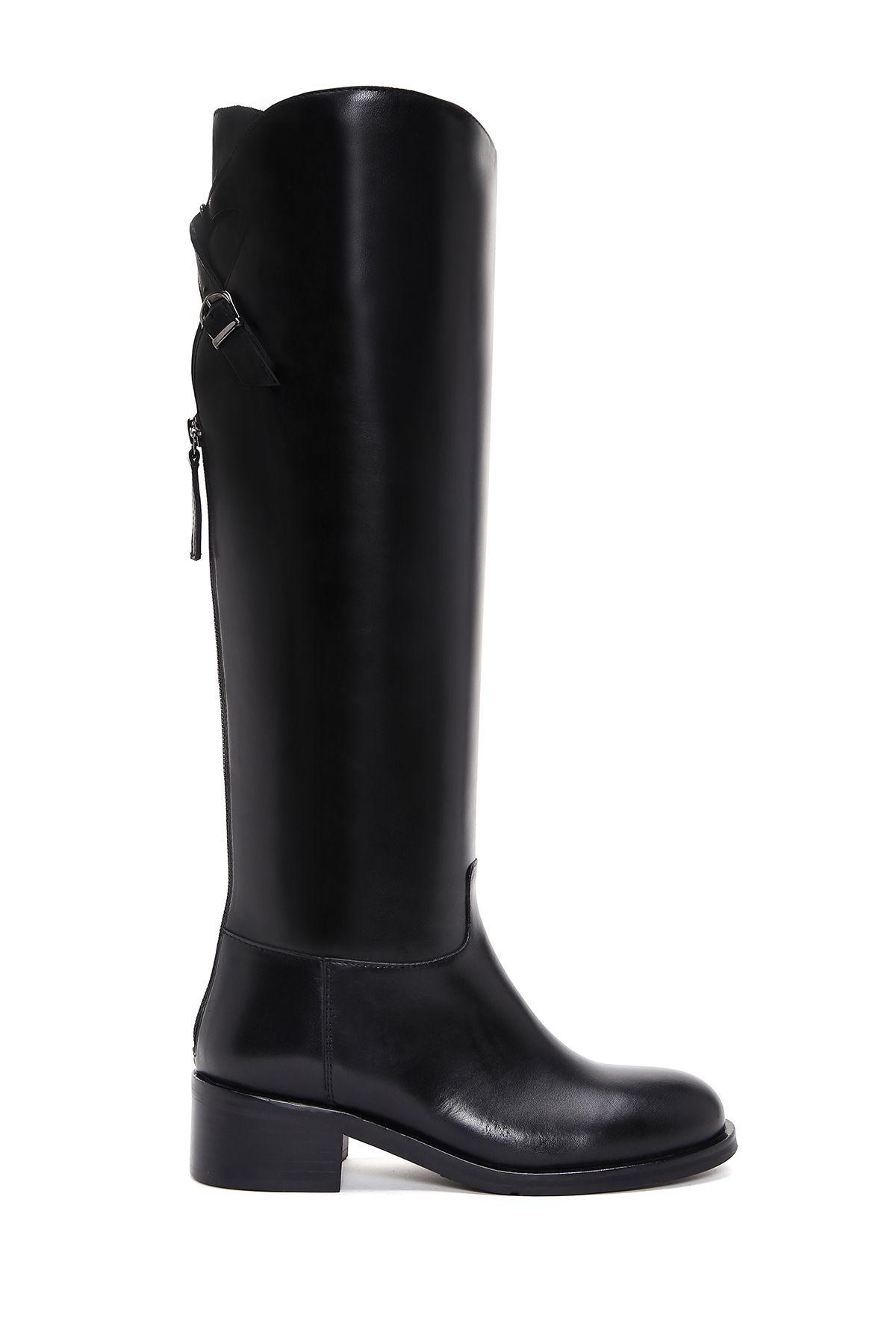 Women s Modern Stylish Fashion Boots Genuine Leather Black Zipper Buckle Detailed Leather Boots 36
Women s Modern Stylish Fashion Boots Genuine Leather Black Zipper Buckle Detailed Leather Boots 36