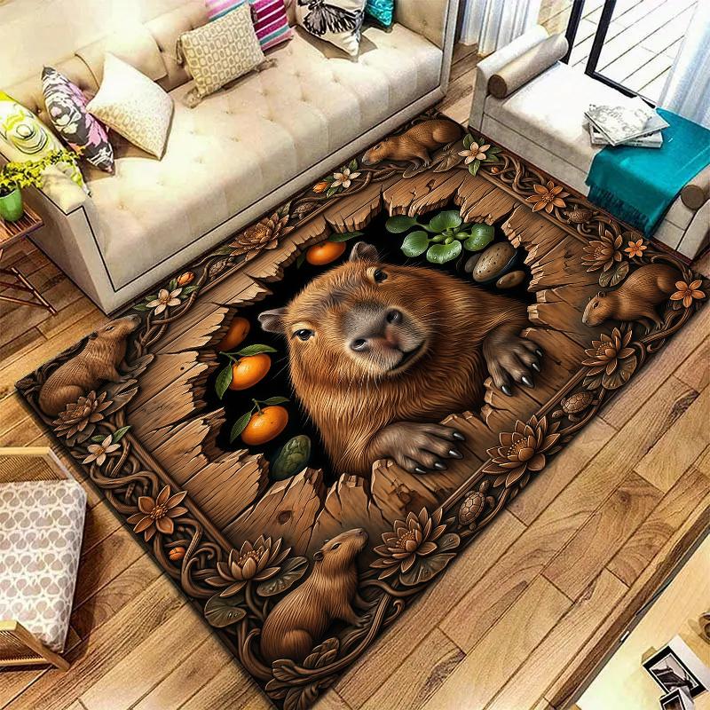 Animal drilling Kapibala Carpet Rug for Living Room Bedroom Home Sofa Decoration,Kids play Non-slip Floor Mat 40x60cm( 15x23in )
Animal drilling Kapibala Carpet Rug for Living Room Bedroom Home Sofa Decoration,Kids play Non-slip Floor Mat 40x60cm( 15x23in )