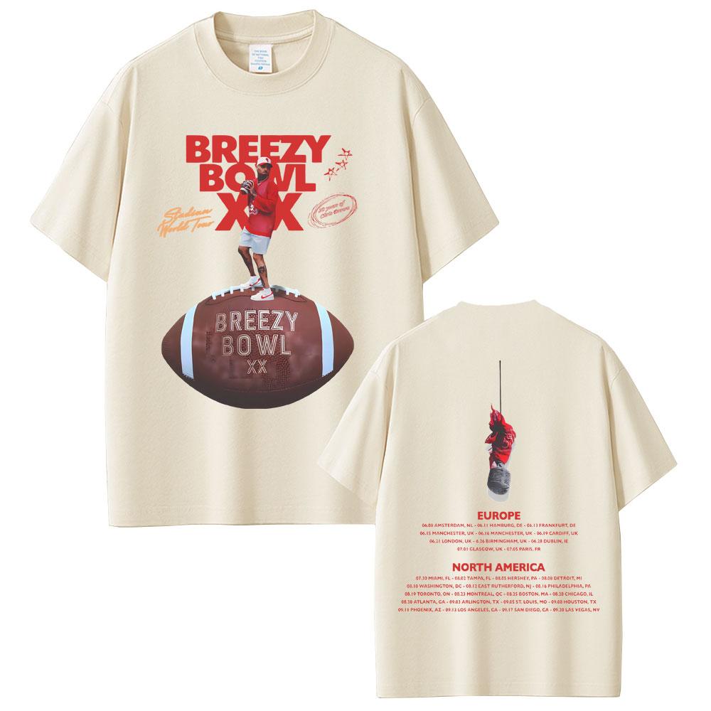 Hot Sale Rapper Chris Brown Breezy Bowl XX Tour Tshirt Unisex Fashion Rap Pop Music T Shirt Unisex Women Hip Hop Retro Tshirts 3XL
Hot Sale Rapper Chris Brown Breezy Bowl XX Tour Tshirt Unisex Fashion Rap Pop Music T Shirt Unisex Women Hip Hop Retro Tshirts 3XL