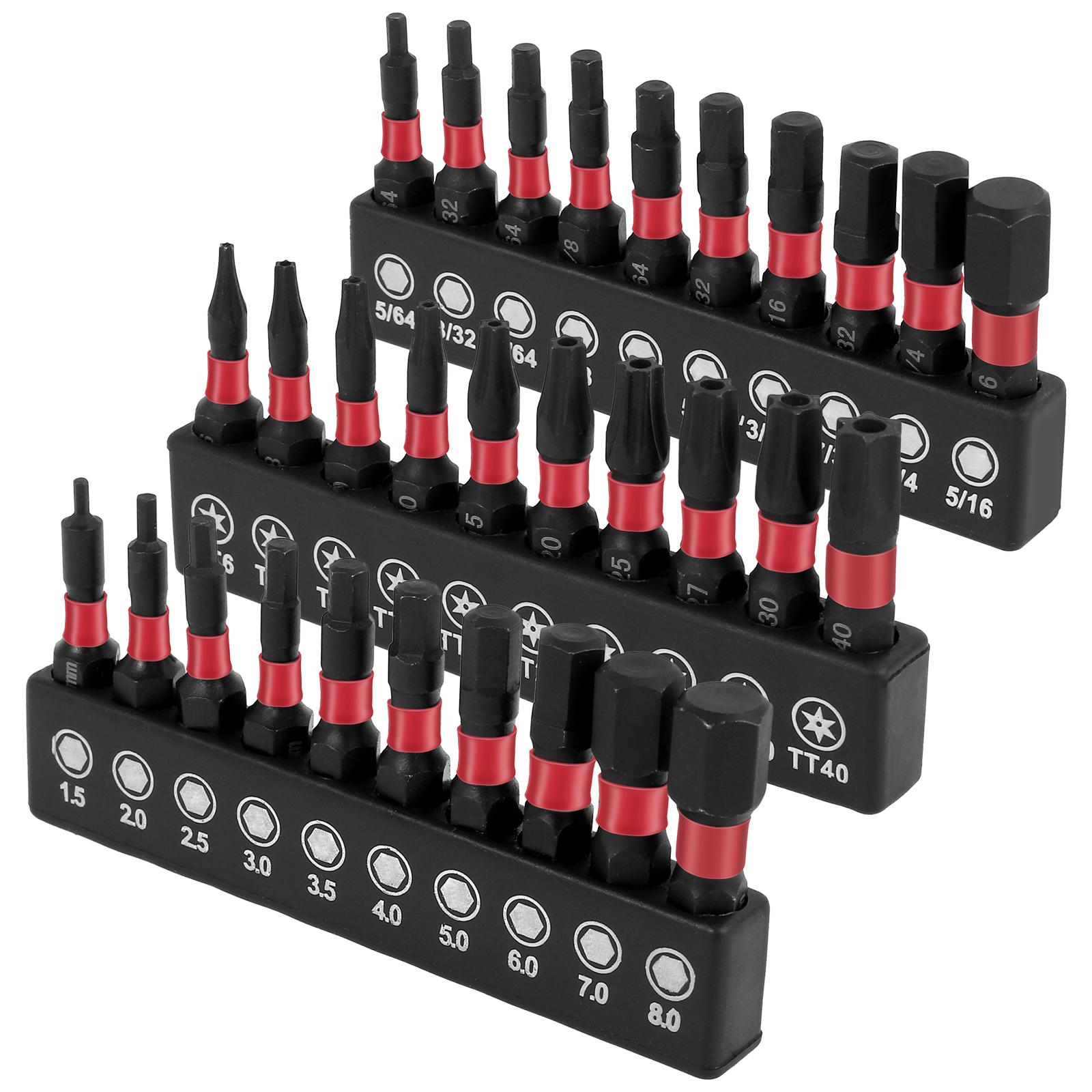 30Pcs Set 25/50/100mm Magnetic Hex Screwdriver Bit Solid Magnetic Head Bits Versatile Alloy Steel Square Bit for Home Repairing
30Pcs Set 25/50/100mm Magnetic Hex Screwdriver Bit Solid Magnetic Head Bits Versatile Alloy Steel Square Bit for Home Repairing