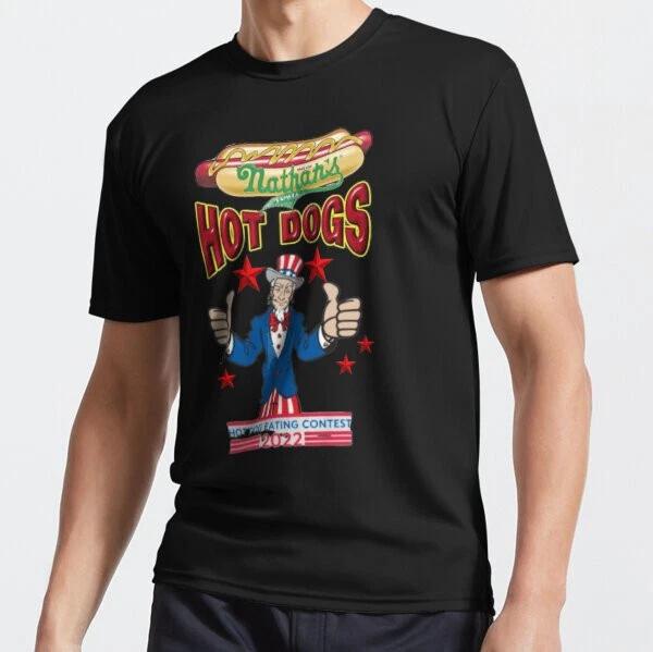 Nathan_s Famous Hot Dog 2022 T-Shirt Funny Logo American Men s T-Shirt S to 5XL M
Nathan_s Famous Hot Dog 2022 T-Shirt Funny Logo American Men s T-Shirt S to 5XL M